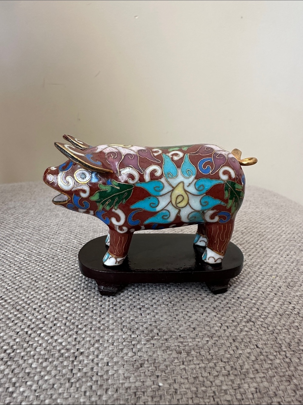 RARE Vintage Cloisonné Pig 🐷